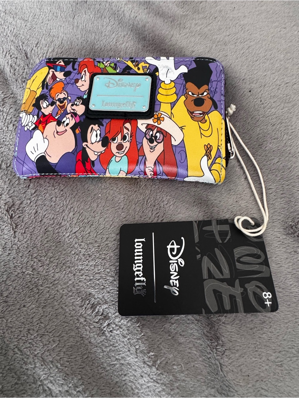 Loungefly Disney Goofy Movie Collage Ziparound Wallet NEW Rare